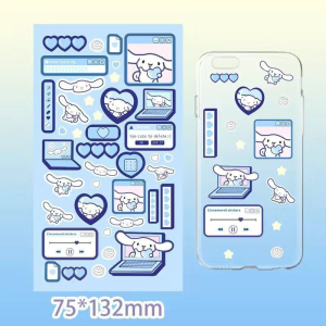 Sparkling Cute  Stickers Kuromi cinnamoroll stickers Journal Toploader Deco Material Sticker