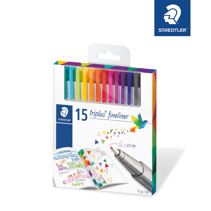 Mm Staedtler Fineliner 60 Pack STAEDTLER TRIPLUS FINELINERS