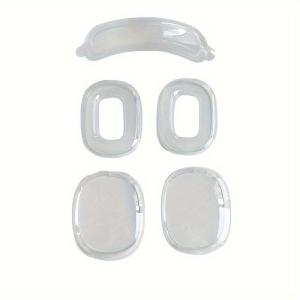 5Pcs TPU Protective Cases for Apple AirPods Max Headphones Soft Transparent Earphone Covers Durable Non-Slip Accessories for AirPods Max