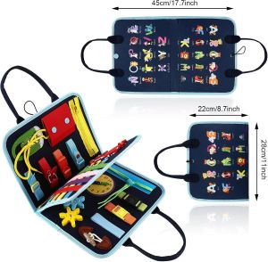 Fidget Blanket for s with DementiaDementia Activities for SeniorsAlzheimers Dementia Products for ElderlyToddler Busy Board Fidget ToysAutism Sensory Toys for Autistic Children.