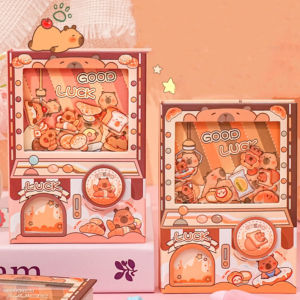 ZG285 หน้าภายในสี สมุดโน้ต gashapon mahines ผ่อนคลายผ่อนคลายๆ การเขย่าเขย่า แผ่นจดบันทึกขนาดเล็ก น่ารักน่ารักๆ คาวาอิ โน้ตบุ๊ค Capybara นักเรียนก็อก