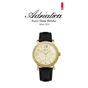 Adriatica Swiss Made A8237.1261Q Men Gold Classic Quartz Watch