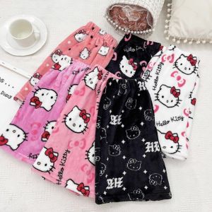 Hello Kitty Pajamas Shorts Sanrio Anime Summer Womens Athletic Shorts Y2K Cartoon Couple Home Shorts Leisure home clothing