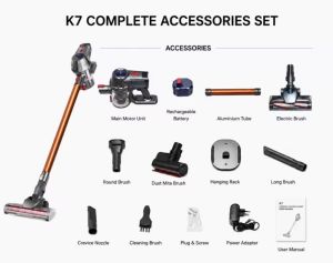 V30 Series Cordless Vacuum Cleaner Anti Dust Mite Powerful Suction Anti-Tangle Roller & Up to 40 Minutes Runtime