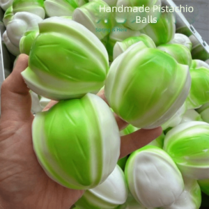 HELLOBBY Shapable Pistachio Squishy Non-bounce Hand Relax Blocks Filled Squishy Creative Pinch Crunchy Squeeze Kids Adults