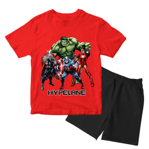 Baju Kaos Setelan Anak Laki Laki Karakter Marvel Keren Usia 1 - 10 Tahun - Hypelane Kids - DTF