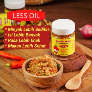 SAMBEL DONG - Sambal Wijen Less Oil Botol 70 Gram Buat Cobain Isinya Penuh & Minyaknya Sedikit