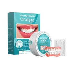 Oralhoe denture retouching set dental denture cover to modify teeth comfortable and beautiful cosmetic cover between teeth