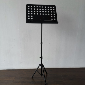 Heavy duty Conductor sheet music Stand with holed face plate 2 section adjustable body
