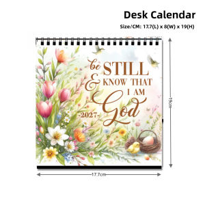 【3 Designs】2027 Christian Scripture Desk Calendars 英文经文桌面日历 Christian Gifts Home Desk Decoration
