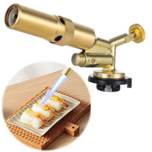 Vktech Outdoor Camping Stove with High-Temperature Metal Welding Torch 1300 F Flame Butane Burner for BBQ and Hiking Trips