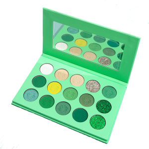 Neza Green Series Waterproof Eye shadow Palette 15 Colors/Set Matte Pearlescent Eyeshadow Mud Long-lasting Color Party Professional Cosmetics