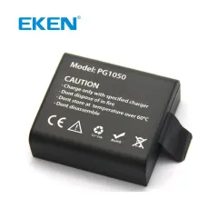 Vhbw 3 Batterie Ricaricabili Per Eken H9R, H9, H8, H8 Pro, H8R, PG1050 – 900mAh, 3.7V, Con Infochip, Compatibili Anche Con SJCAM SJ4000B - 3