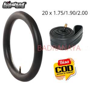 Kingland Ban Dalam Sepeda 20 x 1.75/1.90/2.00 Ban Dalam Pentil Besar Dop Motor Tipe Schrader