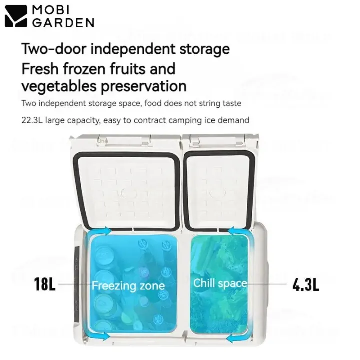 Mobi%20Garden%2022.3L%20Portable%20Car%20Camping%20Refrigerator%20Dual%20Zone%202%20Door%20Fridge%20Freezer%20Ref%20Food%20Drink%20Ice%20Mini%20Cooler%20Box%2012V%2024V%20DC%20Outdoor%20Indoor%20Multi-Purpose%20Cools%20up%20to%20-20%E2%84%83%20Mobigarden%20alpicool%20-%20Image%206