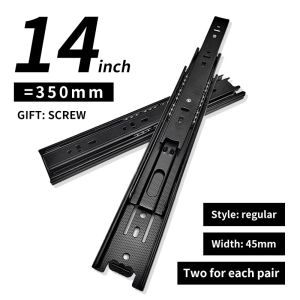 1 Set 2 Pcs Rel Laci Double Tarik Full Extension Rel Laci 35 40 45 50 Cm Huben Rel Laci Lemari