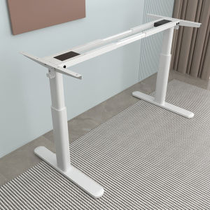 BilBil Dual Motor Electric Height Adjustable Standing Desk Frame only Retractable Beam Frame