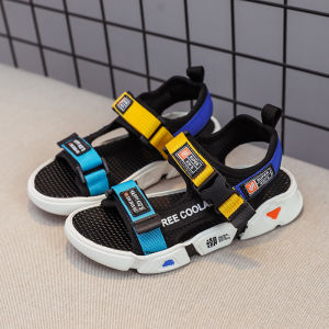 Korean Summer Kids Shoes Velcro Sandals Non-Slip adjustable sandals for kids and boy