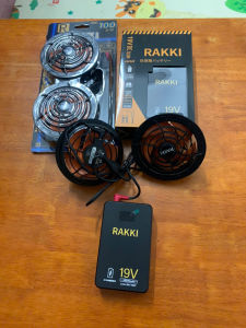 Bộ pin quạt Rakki chính hãng giá rẻ chạy liên tục 12-14h số to nhất