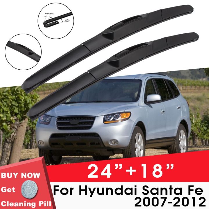 Car wipers for modern Santa Fe 20072012 24 "+18" car accessories Front