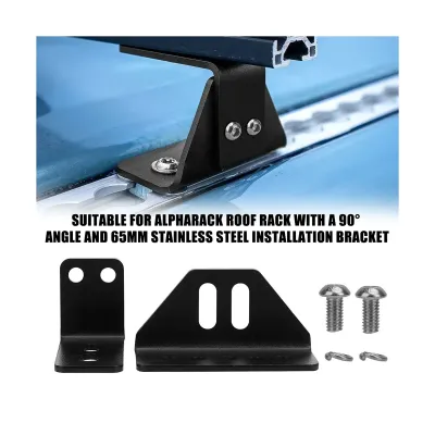 【Coro123】 For ALPHARACK Roof Rack With A 90° Angle 65mm Stainless Steel Installation Bracket