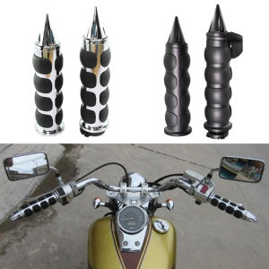 1\" 25mm Air Cushioned Hand Grips w/ Throttle For Harley Honda Kawasaki Suzuki Yamaha Bikes Cruiser Chopper Custom