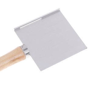 Dental Wax Spade Shovel Stainless Steel Denture Lab Tool Wooden Handle Heating Wax Processor