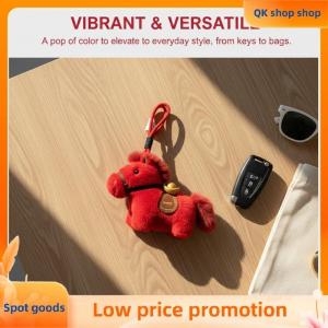 ✨QK shop✨ Horse Shaped Keychain for Car Ornament 2024 New Year Decor with Hanging Rope Gift for Vehicle Accessories Lovers