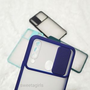 Samsung A20S SOFT CASE MACARON SLIDE CAMERA PLUS SLOT CARD HOLDER - PGC SHOP