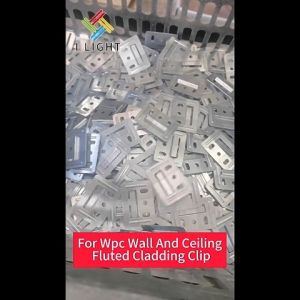 (Fast Delivery)100PCS Fluted Cladding Clip Stainless Steel Wall Panel Clips for WPC Wall and Ceiling