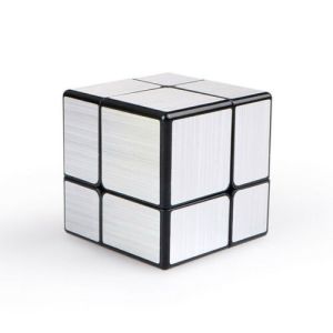 QIYI Puzzle Cube - Mirror Block 2x2 Cube - 2x2x2 Mirror Silver Speed Cube Puzzle Silver/Gold for Kids Gift