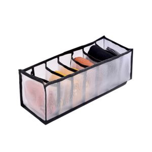 Underwear Storage Organizer Box Dormitory Closet Organizer For Socks Home Separated Underwear Storage Box Bra Organizer Foldable Drawer Organizer