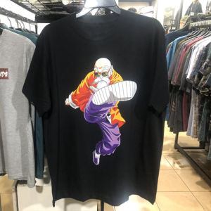Kaos DBZ Muten Roshi Tshirt Casual Premium Cotton Real Pict Ready Stock Tersedia dan Siap Kirim BISA COD