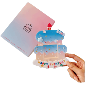 NBANLIKE Cartoon Greeting Card Ring Box Creative Recording Recording Confession Gift Box Valentine’s Day gift DIY Birthday Gift Decorative Embossing