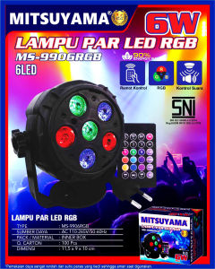 Jual LAMPU PAR LED RGB MS-9906-9912-9918RGB-9936RGB/ lampu Mitsuyama 61218 dan 36LED/ lampu DISCO cocok untuk pesta