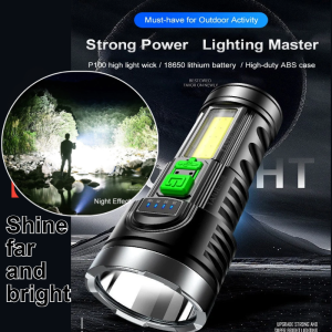 Super Bright Portable Flashlight Rechargeable and HighBrightness for Home and Outdoor Use