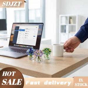 SDJZT Thủy tinh hoa điêu khắc thủy tinh sang trọng hoa trang trí hoa thủy tinh trang trí bó hoa với bình cho đám cưới bên trang trí nội thất