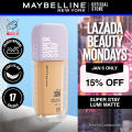 Maybelline SuperStay Lumi Matte Foundation 30H Long-Lasting, Lightweight, SPF 16/PA+++. 