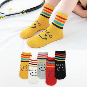 Combo 5 đôi vớ cotton siêu mềm mịn thoáng khí nhiều màu sắc cho bé từ 0 - 12 tuổi