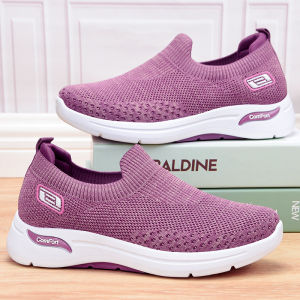 Ready Stock COD Slip On Fashion Womens Shoes S-1 Pink Casual Shoes For Lady Korean Trendy Breathable Sneakers Shoes