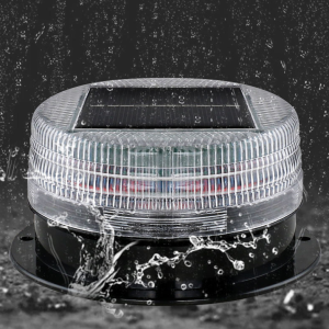 [LIULIU MEI]Solar Energy Car LED Red Blue Flashing Strobe Beacon Emergency Warning Alarm Flash Light Lamp For Car Truck Auto Night Construction