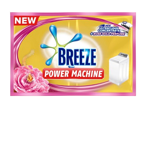 Breeze Laundry Liquid Detergent Powermachine with Rose Gold Perfume