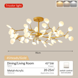 【DARA】chandellier light for dining kitchen living room modern gold design ceiling lights stairs lamp