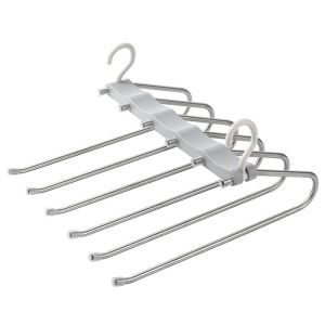Magic Multi-Layer Pants Hanger Hanging Pants Scarf Jeans Trousers Multifunctional Folding Storage Rack