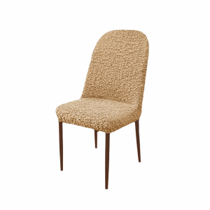 BEDDEH Wrinkled Fabric Elastic Chair Cover Breathable Stretchable Chair Seat Cover Universal Pet-Resistant Dining Chair Cover Home Use