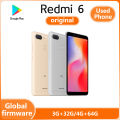 Xiaomi Redmi 6 smartphone 4GB 64GB Global ROM IN STOCK used phone refurbished -Fingerprint Unlock-AI Camera-Global ROM-TikTok-cellphone big sale Mobiles Cellphone Redmi Phone  cell phone on sale original. 