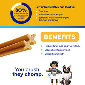 PEDIGREE Dentastix Snack Anjing untuk Anjing Dewasa Sedang 344g.