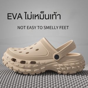 SEASOO รองเท้าแตะตกปลาฤดูร้อนใหม่ของผู้ชาย รองเท้าแตะพื้นหนาทนต่อการสึกหรอของกีฬา