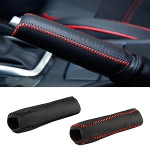 Hardingsun Universal Car Auto handbrake cover Protector Grip Covers Handle Sleeve shift knob cover car handbrake cover sleeve slip Car imitation leather shifting Car Hand Brake Cover