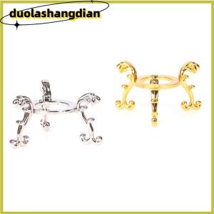 [Duola] Đế đỡ trứng đá quý trưng bày mạ vàng giá đỡ quả cầu pha lê đồ trang trí